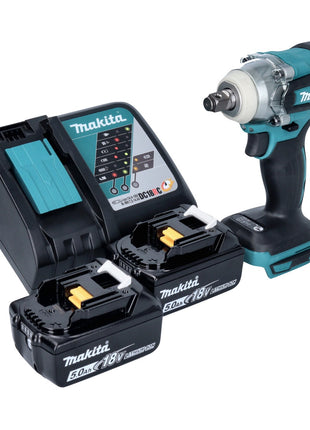 Makita DTW 285 RT Akku Schlagschrauber 18 V 280 Nm 1/2" Brushless + 2x Akku 5,0 Ah + Ladegerät