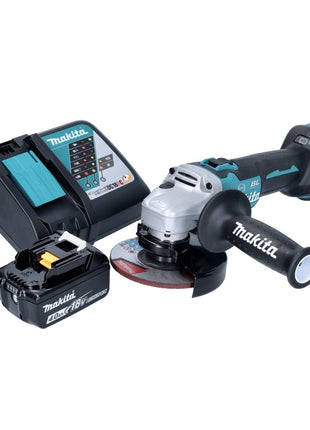 Makita DGA 513 RM1 akumulatorowa szlifierka kątowa 18 V 125 mm bezszczotkowa + 1x akumulator 4,0 Ah + ładowarka