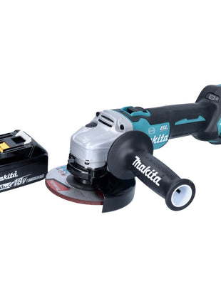 Makita DGA 513 T1 Akku Winkelschleifer 18 V 125 mm Brushless + 1x Akku 5,0 Ah - ohne Ladegerät