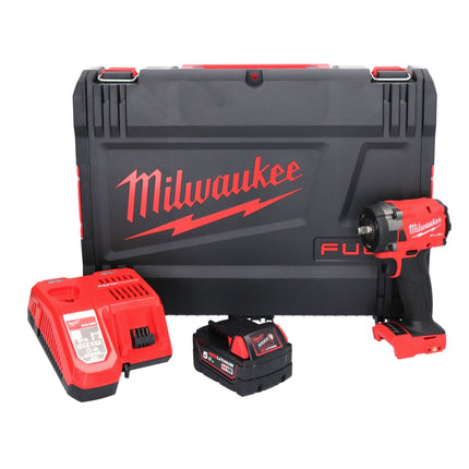 Milwaukee M18 FIW2F38-501X Akumulatorowy klucz udarowy 18 V 339 Nm 3/8 " bezszczotkowy + 1x akumulator 5,0 Ah + ładowarka + pudełko HD