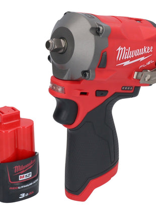 Milwaukee M12 FIW38-301 akumulatorowy klucz udarowy 12 V 339 Nm 3/8" bezszczotkowy + 1x akumulator 3,0 Ah - bez ładowarki