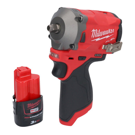 Milwaukee M12 FIW38-301 Akku Schlagschrauber 12 V 339 Nm 3/8" Brushless + 1x Akku 3,0 Ah - ohne Ladegerät