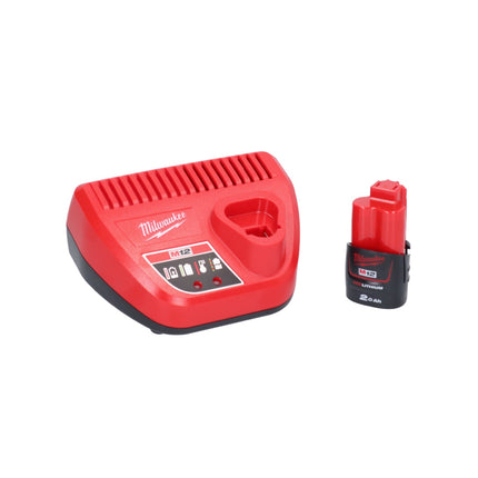 Milwaukee M12 IR-201B grzechotka akumulatorowa 12 V 47 Nm 3/8" + 1x akumulator 2,0 Ah + ładowarka + torba ( 4933448110 )