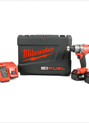 Milwaukee M18 CDD 402C 18 V Akku-Bohrschrauber inkl. 2x 4,0 Ah LI-ION Akku, Schnellladegerät im Transportkoffer - Toolbrothers