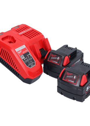 Milwaukee M18 FSAG125X-502X Meuleuse d'angle sans fil 18 V 125 mm Brushless + 2x batterie 5,0 Ah + chargeur + HD Box