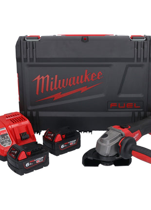 Milwaukee M18 FSAG125X-602X Akku Winkelschleifer 18 V 125 mm Brushless + 2x Akku 6,0 Ah + Ladegerät + HD Box