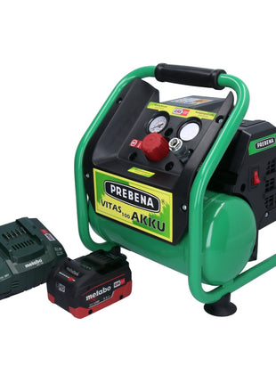 Prebena VITAS 100-AKKU Kompressor 18 V 5 l 8 bar CAS Brushless + 1x Akku 5,5 Ah + Ladegerät - Toolbrothers