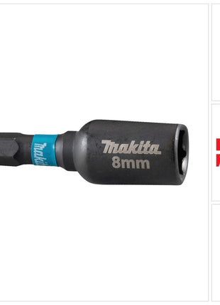 Makita B-66830 Steckschlüssel SW8 50 mm 1/4" Impact Black