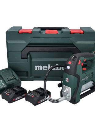 Metabo FP 18 LTX Akku Fettpresse 18 V 690 bar Brushless ( 600789500 ) + 2x Akku 2,0 Ah + Ladegerät + metaBOX - Toolbrothers