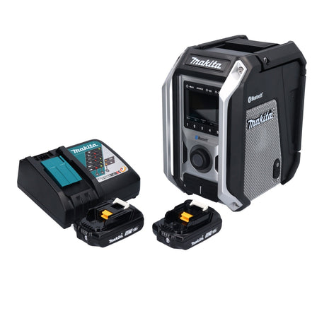 Makita DMR 114 RAB radio batería 12 V - 18 V Bluetooth IP65 + 2x baterías 2,0 Ah + cargador