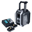 Makita DMR 115 RAB Akku Baustellenradio 12 V - 18 V Bluetooth DAB+ IP65 Schwarz + 2x Akku 2,0 Ah + Ladegerät