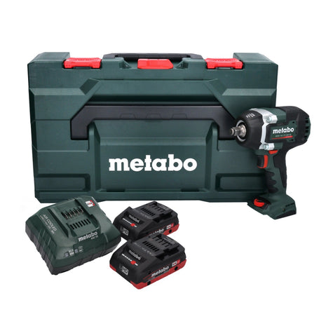 Metabo SSW 18 LTX 800 BL akumulatorowy klucz udarowy 18 V 800 Nm 1/2" bezszczotkowy + 2x akumulator 4,0 Ah + ładowarka + metaBOX