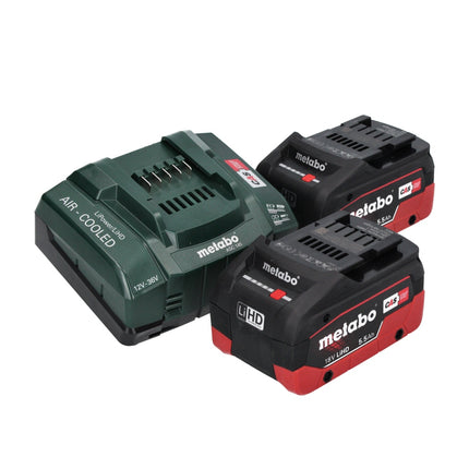 Metabo SSW 18 LTX 800 BL akumulatorowy klucz udarowy 18 V 800 Nm 1/2" ( 602403660 ) bezszczotkowy + 2x akumulator 5,5 Ah + ładowarka + metaBOX