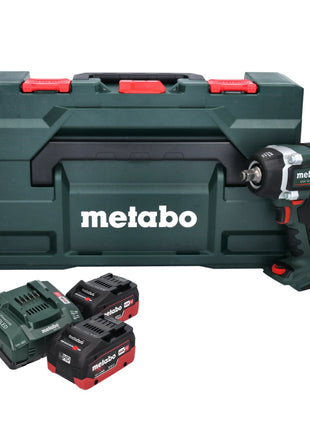 Metabo SSW 18 LTX 800 BL akumulatorowy klucz udarowy 18 V 800 Nm 1/2" bezszczotkowy + 2x akumulator 8,0 Ah + ładowarka + metaBOX