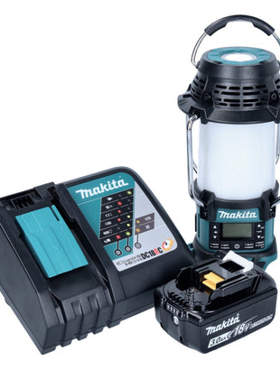 Makita DMR 056 RF1 Akku Radio 18 V FM DAB+ mit Laterne 360° Taschenlampe IP65 + 1x Akku 3,0 Ah + Ladegerät - Toolbrothers