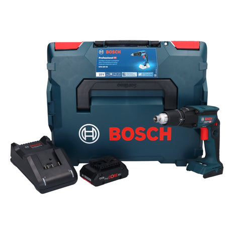 Atornillador para paneles de yeso a batería Bosch GTB 18V-45 18 V 32 Nm sin escobillas + 1x batería ProCORE 4,0 Ah + cargador + L-Boxx