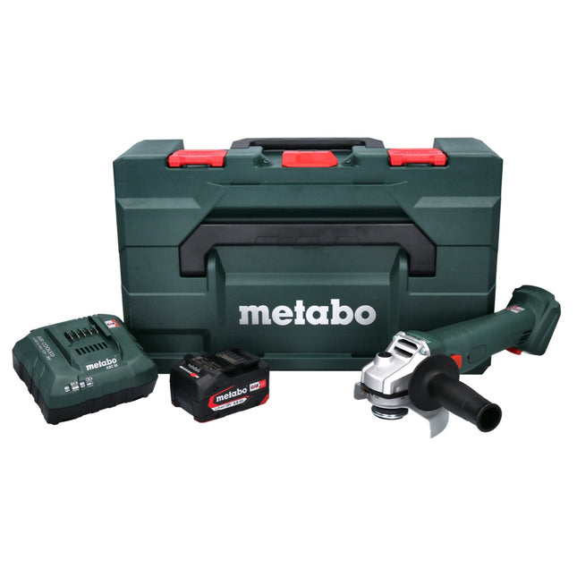 Metabo W 18 L 9-125 Quick Akku Winkelschleifer 18 V 125 mm + 1x Akku 4,0 Ah + Ladegerät + metaBOX