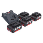 Bosch GAL 18V-20 Akku Ladegerät 10,8 - 18 V 2 A ( 2607226281 ) + 4x GBA 18 V 5,0 Ah Akku ( 4x 2607337069 ) - Toolbrothers