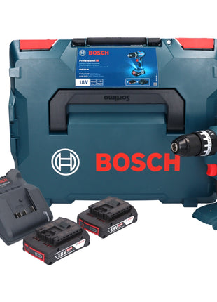 Bosch GSB 18V-45 Akku Schlagbohrschrauber 18 V 45 Nm ( 06019K3303 ) Brushless + 2x Akku 2,0 Ah + Ladegerät + L-Boxx - Toolbrothers