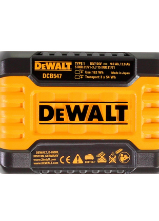 Set básico DeWalt DCB 118 X3 FlexVolt 54 V / 18 V + 3 baterías DCB 547 de 9,0 Ah