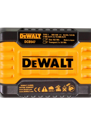 Set básico DeWalt DCB 118 X2 FlexVolt 54 V / 18 V + 2 baterías DCB 547 de 9,0 Ah