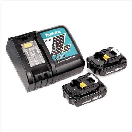 Makita DDF 483 RAJ akumulatorowa wiertarko-wkrętarka 18 V 40 Nm bezszczotkowa + 2x akumulator 2,0 Ah + ładowarka + Makpac