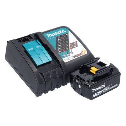 Makita DKP 180 RT1 strug akumulatorowy 18 V 82 mm + 1x akumulator 5,0 Ah + ładowarka