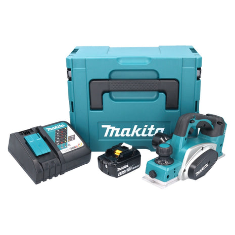 Makita DKP 180 RM1J strug akumulatorowy 18 V 82 mm + 1x akumulator 4,0 Ah + ładowarka + Makpac