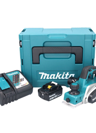 Makita DKP 180 RG1J Akku Hobel 18 V 82 mm + 1x Akku 6,0 Ah + Ladegerät + Makpac