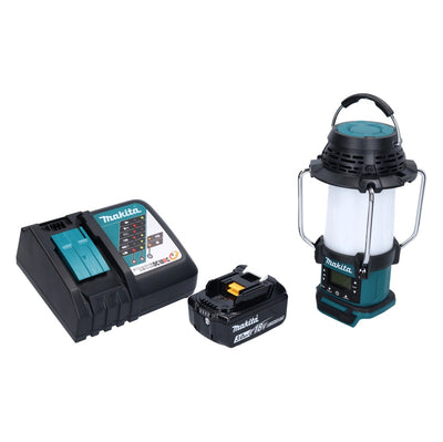 Makita DMR 055 RF1 radiotelefon akumulatorowy 18 V FM z latarką 360° + 1x akumulator 3,0 Ah + ładowarka