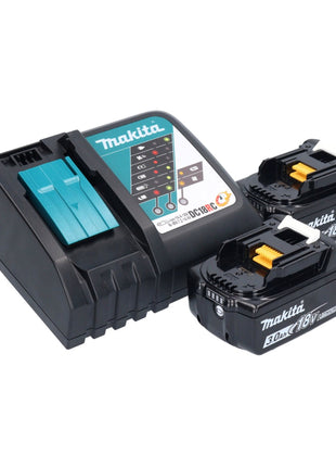 Makita DMR 055 RF Radio sans fil FM 360° 18 V + 2x Batteries 3,0Ah + Chargeur