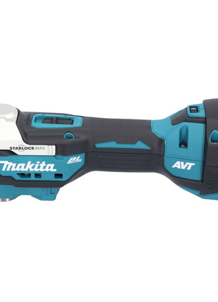 Makita DTM 52 RF1JX4 Akku Multifunktionswerkzeug 18 V Starlock Max Brushless + 1x Akku 3,0 Ah + Ladegerät + Zubehör Set + Makpac