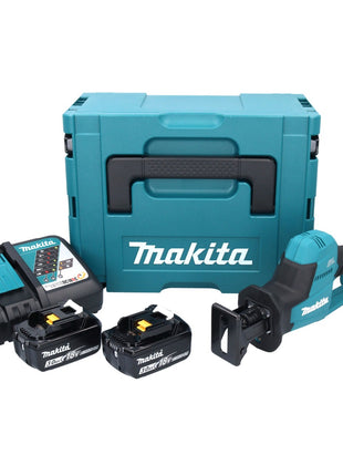 Makita DJR 189 RFJ Akku Reciprosäge Säbelsäge 18 V Brushless + 2x Akku 3,0 Ah + Ladegerät + Makpac - Toolbrothers