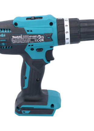 Makita HP 488 DWY Akku Schlagbohrschrauber 18 V 42 Nm G-Serie + 2x Akku 1,5 Ah + Ladegerät