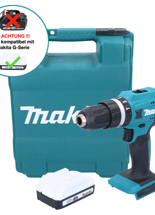 Makita HP 488 DY1K Akku Schlagbohrschrauber 18 V 42 Nm G-Serie + 1x Akku 1,5 Ah + Koffer - ohne Ladegerät