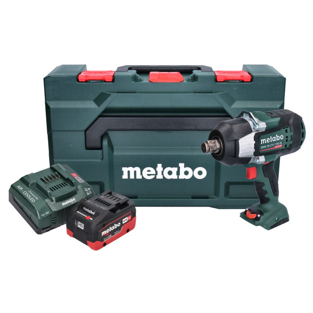 Metabo SSW 18 LTX 1750 BL akumulatorowy klucz udarowy 18 V 1750 Nm 3/4" bezszczotkowy + 1x akumulator 5,5 Ah + ładowarka + metaBOX