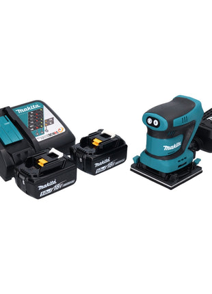 Makita DBO480RT Ponceuse vibrante sans fil 112 x 102 mm 18V + 2x Batteries 5,0 Ah + Chargeur