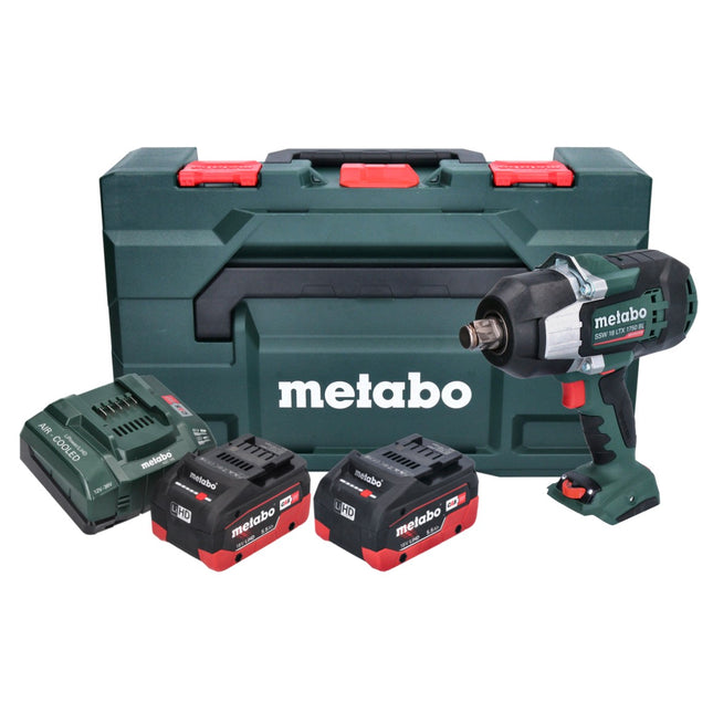Metabo SSW 18 LTX 1750 BL akumulatorowy klucz udarowy 18 V 1750 Nm 3/4" bezszczotkowy ( 602402660 ) + 2x akumulator 5,5 Ah + ładowarka + metaBOX