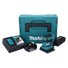 Makita DBO 481 RT1J Akumulatorowa szlifierka oscylacyjna 18 V 112 x 102 mm + 1x akumulator 5,0 Ah + ładowarka + Makpac