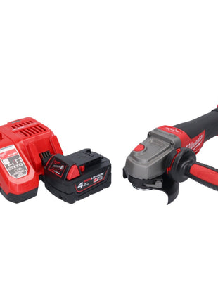 Milwaukee M18 CAG115XPDB-401 Akku Winkelschleifer 18 V 115 mm Brushless + 1x Akku 4,0 Ah + Ladegerät