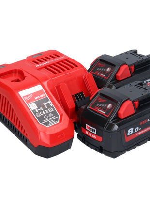 Milwaukee M18 FSAG125X-802X Akku Winkelschleifer 18 V 125 mm Brushless + 2x Akku 8,0 Ah + Ladegerät + HD Box