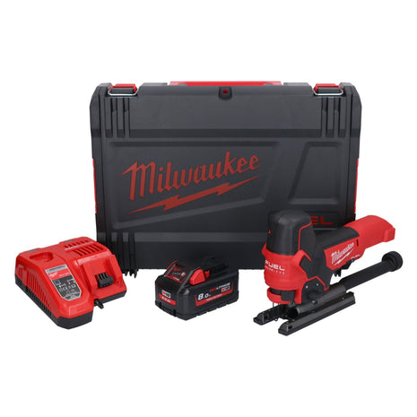 Milwaukee M18 FBJS-801X Akku Stichsäge 18 V Brushless + 1x Akku 8,0 Ah + Ladegerät + HD Box - Toolbrothers