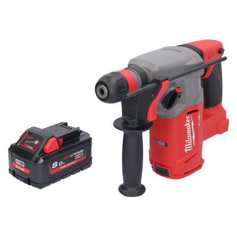 Martillo combinado a batería Milwaukee M18 CHX-801 18 V 2,5 J SDS plus sin escobillas + 1x batería 8,0 Ah - sin cargador