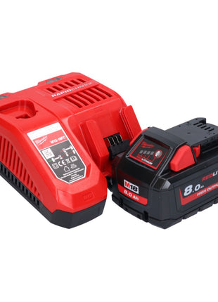 Milwaukee M18 CHX-801 Akku Kombihammer 18 V 2,5 J SDS plus Brushless + 1x Akku 8,0 Ah + Ladegerät