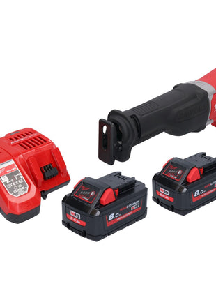 Sierra sable Milwaukee M18 BSX-802 batería 18 V + 2x baterías 8,0 Ah + cargador