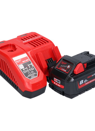 Milwaukee M18 CAG115XPDB-801 Akku Winkelschleifer 18 V 115 mm Brushless + 1x Akku 8,0 Ah + Ladegerät