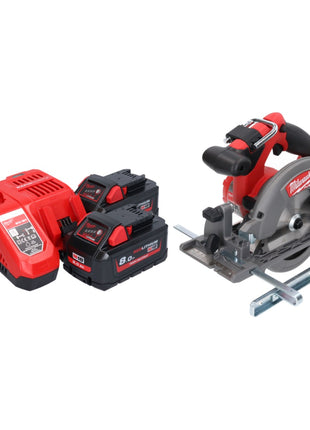 Milwaukee M18 CCS55-802 Akku Handkreissäge 18 V 165 mm + 2x Akku 8,0 Ah + Ladegerät - Toolbrothers