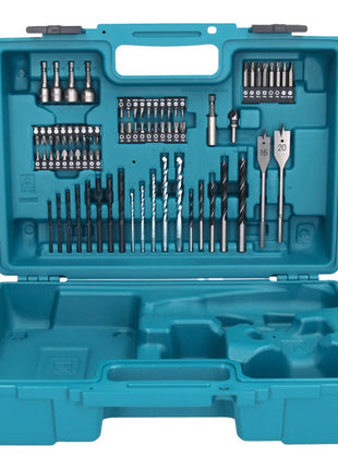 Makita DHP 453 SYX1 Akku Schlagbohrschrauber 18 V 42 Nm + 2x Akku 1,5 Ah + Ladegerät + 74 tlg. Zubehörset + Koffer