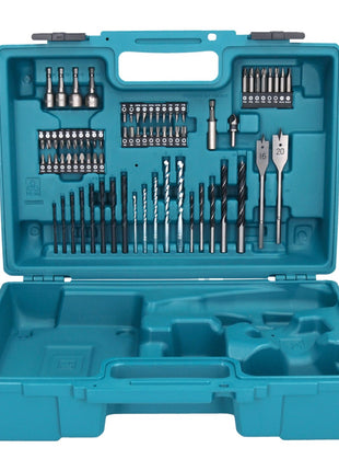 Makita DHP 482 SY1X1W Akku Schlagbohrschrauber 18 V 62 Nm + 1x Akku 1,5 Ah + Ladegerät + 74 tlg. Zubehörset + Koffer