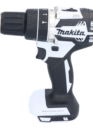 Makita DHP 484 SYX1W taladro percutor inalámbrico 18 V 54 Nm sin escobillas blanco + 2x baterías 1,5 Ah + cargador + set de accesorios 74 piezas + estuche